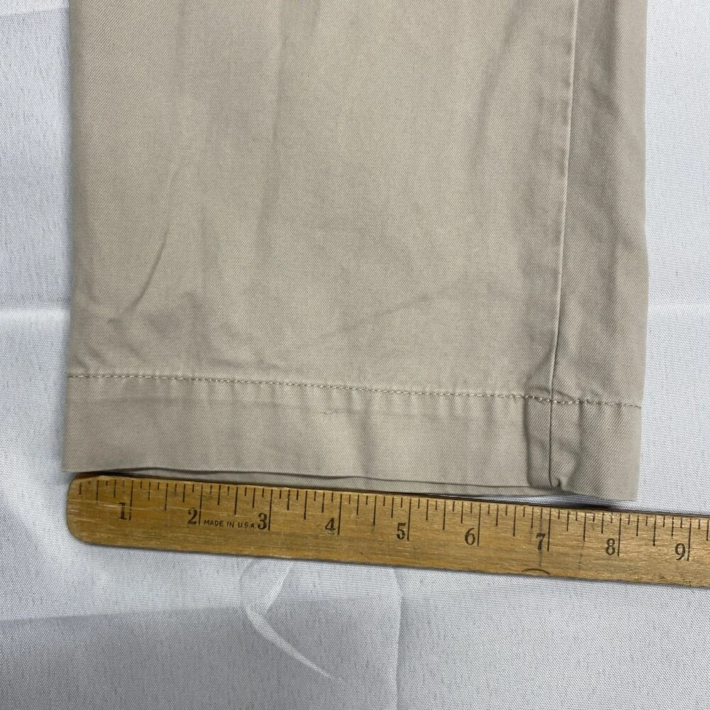 Banana Republic Aiden Chino Khaki Beige Pants Mens 36x32